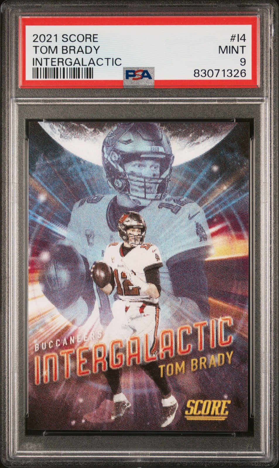 2021 PANINI SCORE INTERGALACTIC #I4 TOM BRADY PSA 9