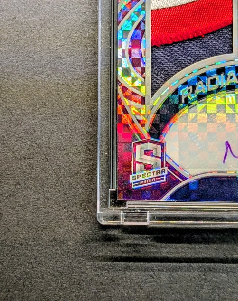 NICO COLLINS Rookie Auto 2021 Spectra Purple Power Prizm SP /30 RPA - Image 4 of 4