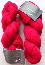 Cascade Yarns 220 Sport 100 Wool Yarn DK Weight CHRISTMAS RED 50 gm skeins x 2