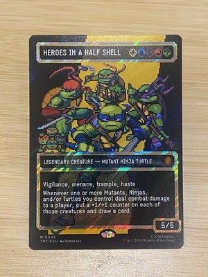 Heroes In A Half Shell (0096) Borderless Surge Foil - TMNT MTG
