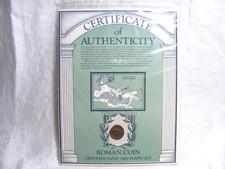 ANCIENT ROMAN COIN 240 AD - 410AD WITH COA  c