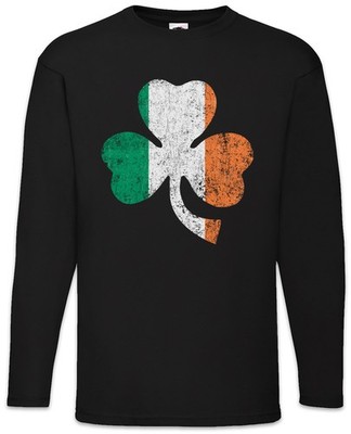 Shamrock Irish Flag Langarm T-Shirt Cloverleaf Irland Ireland Kleeblatt Fahne