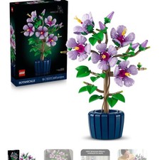 LEGO Botanicals Hibiscus Building Set 660 Pieces Artificial Plant Display