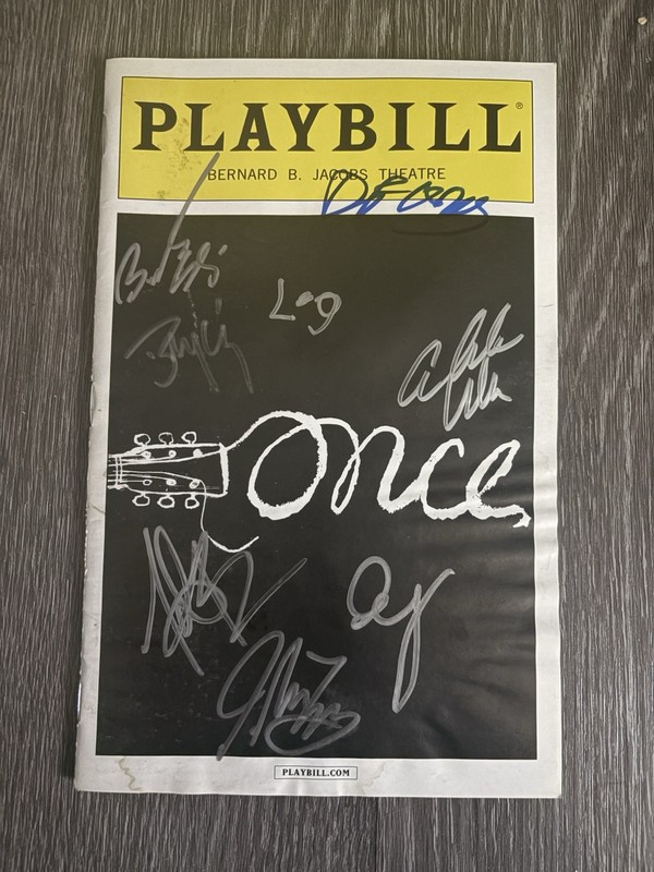 Once Broadway Signed Playbill 2013-2014 Cast