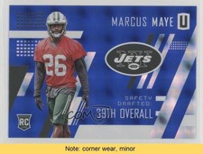 2017 Panini Unparalleled Class of Rookie Blue 8/15 Marcus Maye #286 READ 0b2