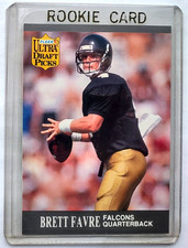 RC- BRETT FAVRE -Atlanta Falcons- 1991 FLEER ULTRA DRAFT PICKS #283 -Rookie Card