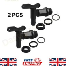 2 Replacement Water Tank Tap Hozelock Barrel Plastic Adapter Beer Rain Brew 3/4"