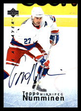 1995-96 Upper Deck Be A Player Teppo Numminen Autograph #S68