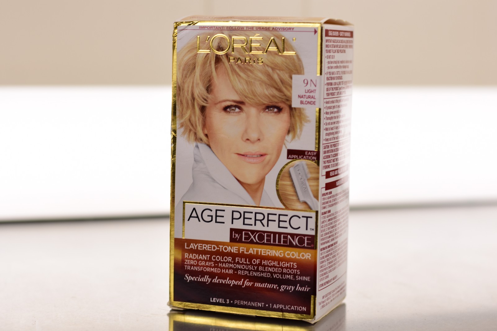L'Oreal Paris Age Perfect Permanent Hair Color, 9N Light Natural Blonde
