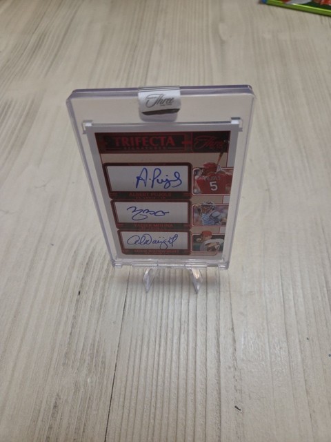 2025 Three And Two Albert Pujols Yadier Molina Adam Wainwright Triple Auto 1/6