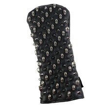 Performance PU Leather golf Covers Club Headcover Skull,