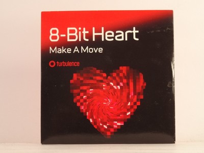 8-BIT HEART MAKE A MOVE (I5) 8 Track Promo CD Single Card Sleeve TURBULENCE