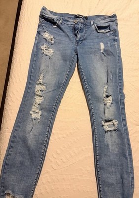 Express  skinny jeans with holes Size 10 Women Distressed