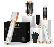 6 in ONE Hair Dryer Brush, Blow Dryer Curling Wand Hair Styling Tools Set 06