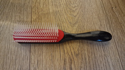 Denman D3 Gummikissen-Bürste Haarbürste Kissenbürste mit Nylonborsten 7-reihig