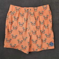 Life is Good Swim Trunks Mens Large Jake Hammock Beach Palm Tree Hammock Graphic
