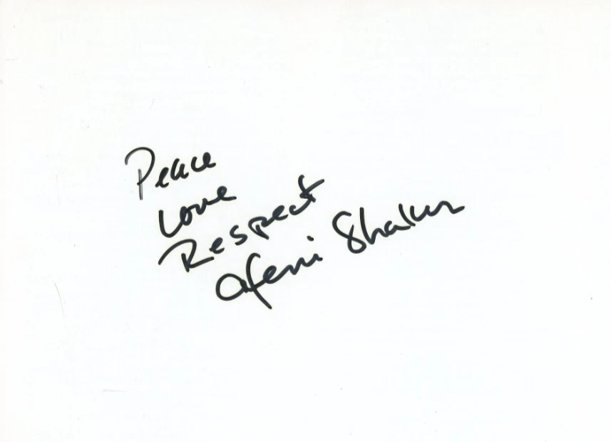 Afeni Shakur ~ Programa de películas Tupac: Resurrection autografiado firmado ~ Certificado de autenticidad JSA Foto 3 de 4