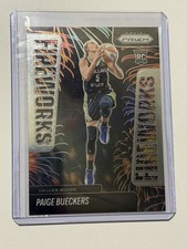 Paige Bueckers 2025 Panini Prizm WNBA Rookie Fireworks #14 Dallas Wings RC