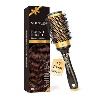 Round Hair Brush for Blow Drying, Aluminium Curly Hair Brush, Hairbrushes for Wo