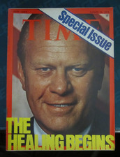 Time Magazine August 1974 Healing Begins Gerald Ford No Label Newsstand