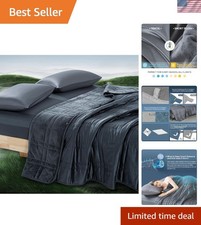 King Size Weighted Blanket 20lbs Reversible Dual-Sided Cozy Cool Universal