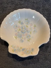 Vintage Takahashi Pastelle Trinket Soap Dish Floral Seashell San Francisco