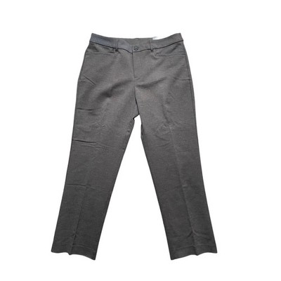 NWT Christopher Banks Uptown Pant Modern Fit Straight Leg Gray Womens 10 Short