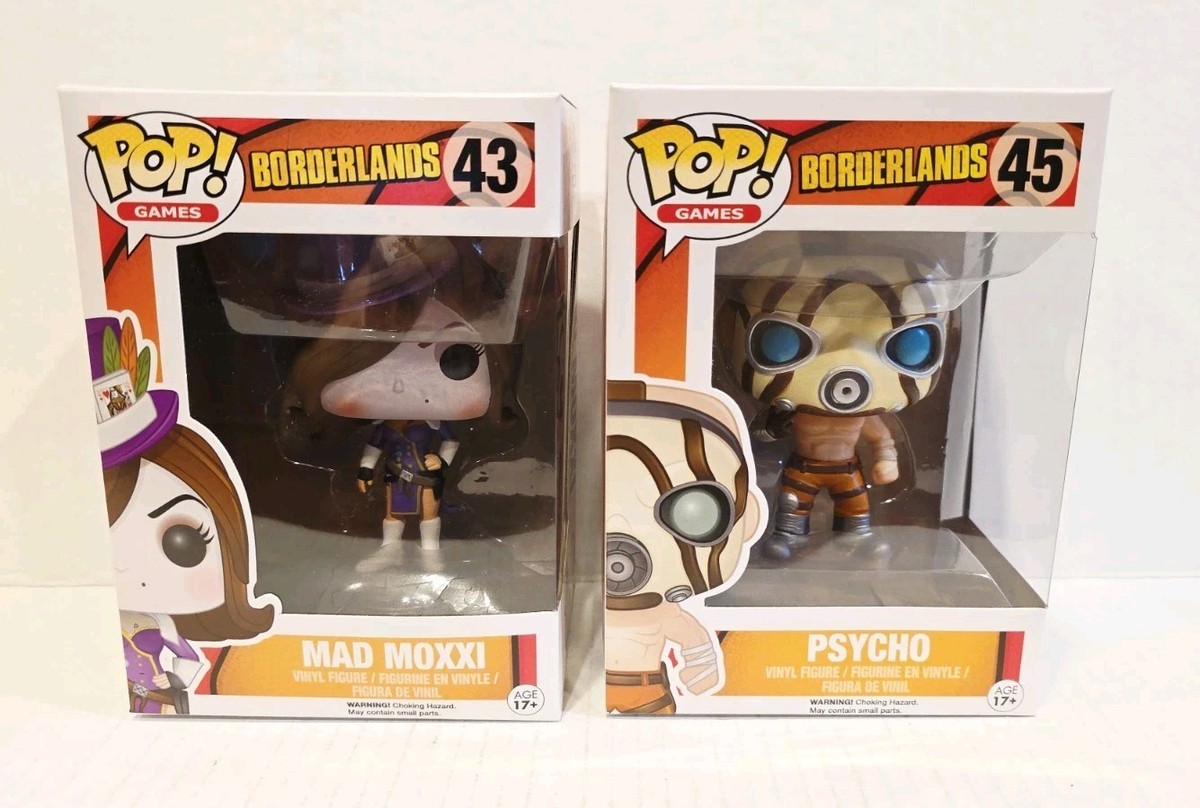 Funko Pop 43 Mad Moxxi 45 Psycho Borderlands🔥NICE BOXES FOR