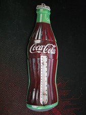 Vintage Coca Cola Bottle Thermometer 16  Meta...