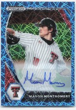 2021 Prizm Mason Montgomery Base Autographs Carolina Blue Prizm