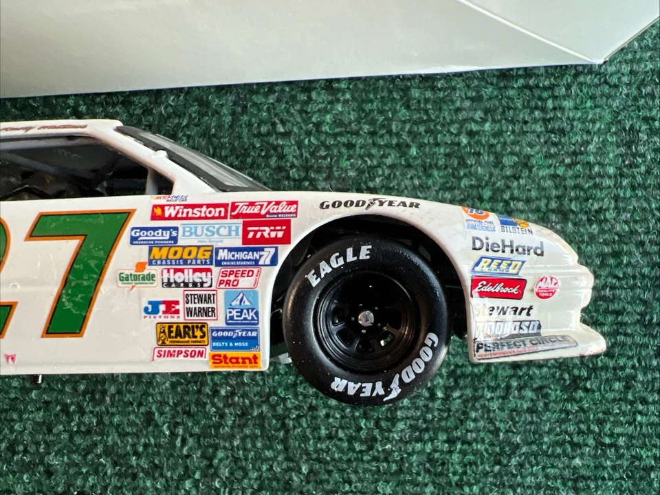 Rusty Wallace 1990 #27 Kodiak Pontiac Championship Car—Custom Built 1/24 Signed - Image 4 of 4