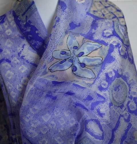 Silk Scarf 100% Silk XXL Silk Cloths 160x30 Cloths Scarf - Picture 28 of 28
