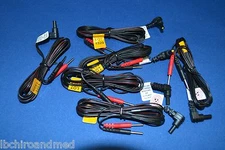 6 -Replacement TENS/EMS Unit Lead Wires with Pin Connectors, 45" - 6 ea (3Pair)