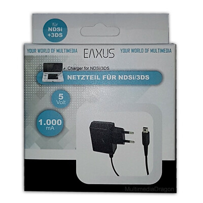 Netzteil für Nintendo DSi / 3DS EAXUS  Ladekabel für 3DS,3DS XL,2DS Neuware