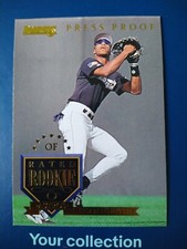 1995 Donruss Baseball Press Proof /2000 Brian Hunter #184 Astros Rated Rookie RC