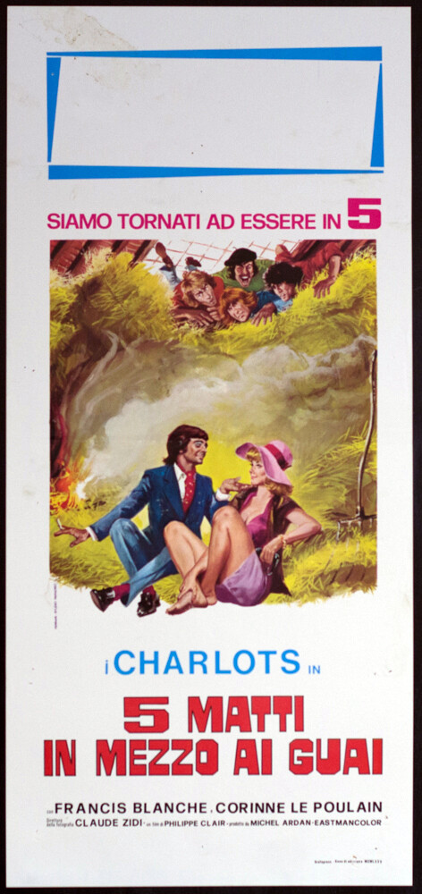Locandina originale film 5 matti in mezzo ai guai (1970) - Regia di Philippe Clair