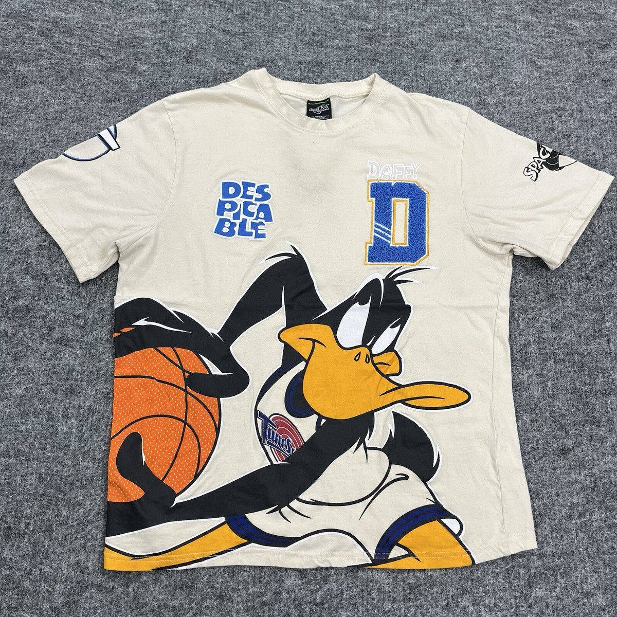 Space Jam Daffy Duck Shirt Mens 2XL Basketball Cartoon Looney
