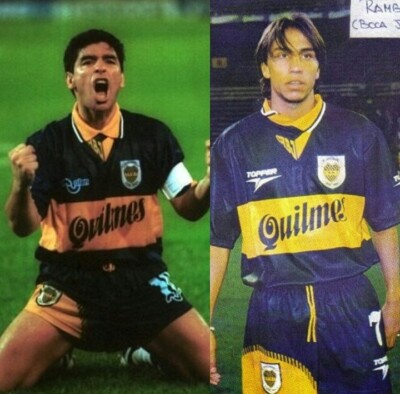 Topper Olan XL 44 1995-96 Boca Juniors Home Soccer Football