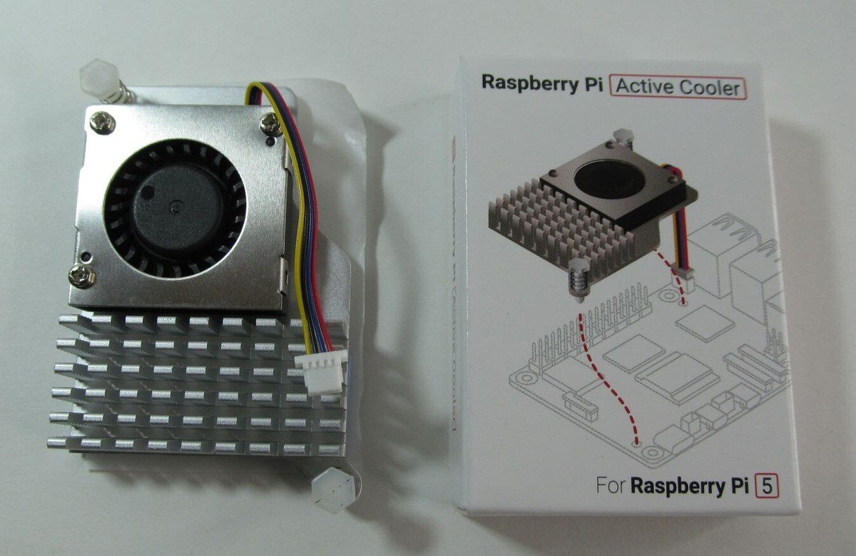 e*o様 ​【未使用】Raspberry Pi 5 8GB 本体 ＋ 冷却ファン NEW OFFICIAL RASPBERRY SC1148 PI 5 ACTIVE COOLER ALUMINUM HEATSINK