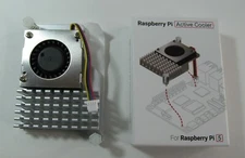 NEW OFFICIAL RASPBERRY SC1148 PI 5 ACTIVE COOLER ALUMINUM HEATSINK COOLING FAN