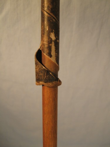 Antico putter scozzese carnoustie con albero in hickory - Foto 6 di 11