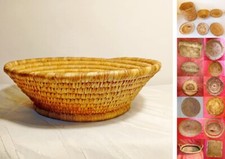 CESTINO SARDO IN ASFODELO tondo, cm 31 x h 10 ed altri vari, vendita singola