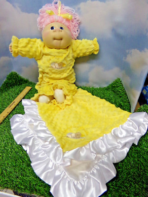 2022 Cabbage Patch Kid Soft Sculpture Spring NEWBORN Ed PINK HAIR EASTER