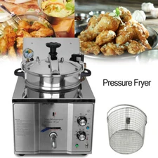 PreAsion 16L High Pressure Fried Chicken Machine 110V Chicken Pressure Fryer Cou
