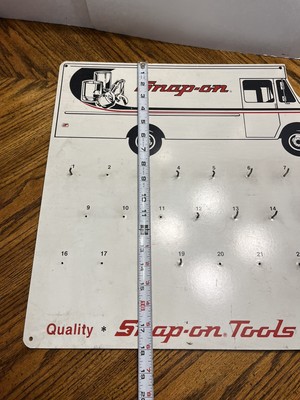 Vintage Snap-On Tools USA SPP-536 Whiteboard Tool/Key Holder Rack 