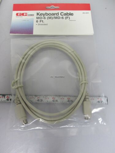 Lot of 5 New GC Electronics 45-431 Keyboard Extension Cable 6' MD-6 PS/2 - Picture 3 of 5