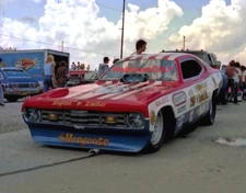 Tom "Mongoose" McEwen 74 "NAVY" Plymouth Duster NITRO Funny Car PHOTO! #(57b)
