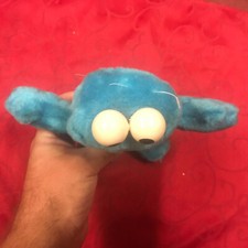 1995 Sesame Street Cookie Monster 9" Plush Blue Vintage  Tyco