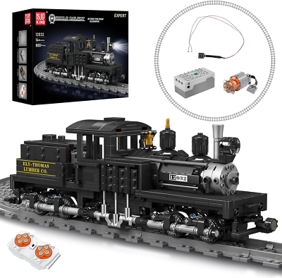 #ad #ad Shay Type Steam Locomotive Building Set with LED Lighting Remote App Control Mo $219.30