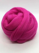 Wool Roving, Hot Pink Wool Roving,Pink Roving, Wool Rove, Shep's Wool, Pink Rove